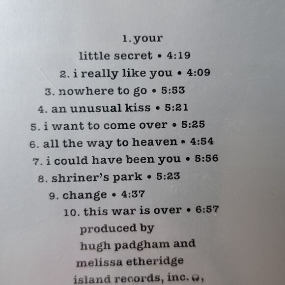 CD Melissa Etheridge - Your Little Secret - Picture 5 of 5